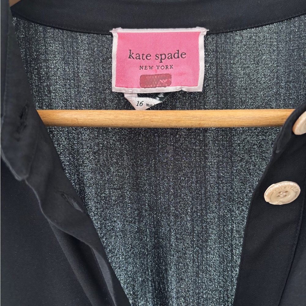 Kate Spade NY Mainline Ruched-Front Shirt Dress - Picture 6 of 7